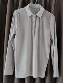 6/ROKU　UNITED ARROWS　シアーベロアシャツライトグレー