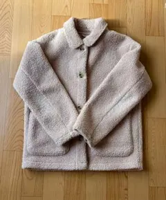 コート　ジャケット　フリース　ベージュピンク　150cm