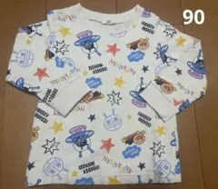 ベビー男の子女の子アンパンマンバイキンマンだだんだん長袖90保育園着