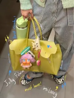 週末値下げ】Jelly Firkin ジェリーバッグ イエロー - メルカリ
