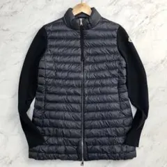【極美品】 MONCLER ダウンジャケット ハイブリット ネイビー ミドル丈