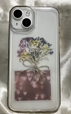 スマホ インナーカードかすみ草 ミニブーケ カラフルのサムネイル