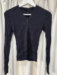 UNIQLO ユニクロ Vネックカーディガン ネイビー