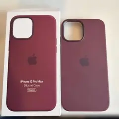 新品-互換品- iPhone12ProMaxシリコーンケース-ディープネイビー