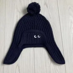 UNIQLO ANYA HINDMARCH ネイビーニット帽　S/Mヒートテック