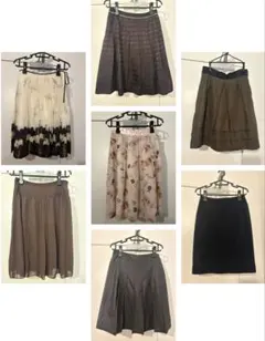 膝丈 スカート　14点セット　まとめ売り　M~Lサイズのサムネイル