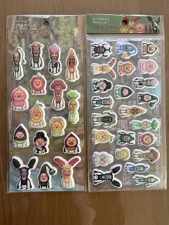 こびとずかん　シール　もっちもちシール　ずかんシール　2セット