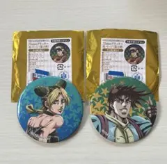 ジョジョの奇妙な冒険 ジョジョワールドグリッター缶バッジ2個セット