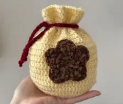 どうぶつの森　ベル袋風巾着袋　ハンドメイド