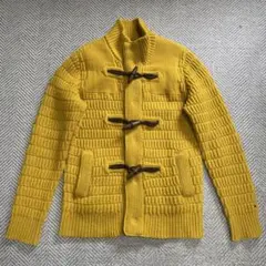 TOMMY HILFIGER メンズM アウター ニットダッフルコート　黄