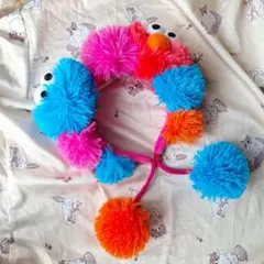 エルモ カチューシャ(ポンポン付き)