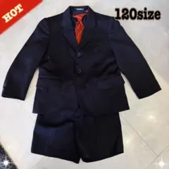 【美品】120 PINOCCHIO ネイビー スーツ ネクタイ付き