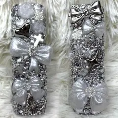 IQOS アイコス　イルマワン　イルマi ワンケース　デコ　ホワイト×シルバー