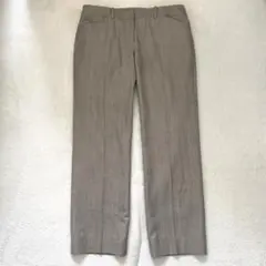 オリヒカ スラックス シルク混 シンプル オフィス ビジネス グレージュ 11号