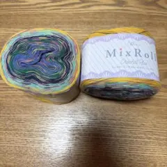 毛糸＊ウイスター　ミックスロール　クロッシェ　プラス　A 2玉＊手編み＊ニット