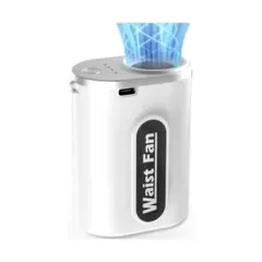 4WAY 腰掛け扇風機 首掛け 手持ち 卓上 ベルトファン LED USB充電