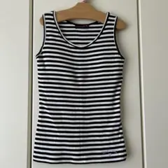 lovetoxicストライプタンクトップ パット入り M (150)