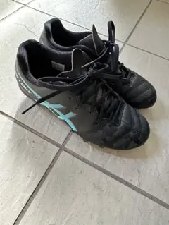 ASICS サッカーシューズ 21.0cm ブラック/アクア