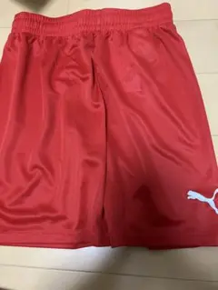 新品 未使用 タグ付き PUMA ハーフパンツ 150cm 赤 RED