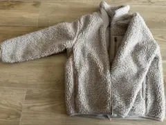 UNIQLO ベージュ 防風フリースジャケット 120