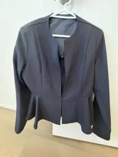 theory luxe ノーカラー ジャケット ネイビー - メルカリ
