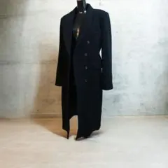 ZARA MANTECO ブラック ダブルブレスト ロングコート ウール混