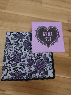 【新品未使用】ANNA SUI 大判プリントハンカチ 袋付き