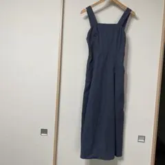 レイカズン　ダークグレー キャミソール ロングワンピース