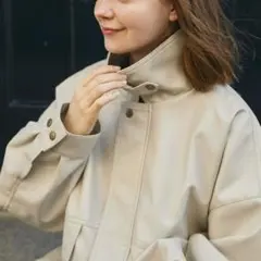 比翼デザインヴィンテージライク オーバーサイズブルゾン