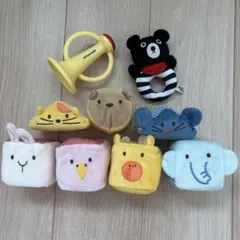 ふわふわアニマルブロック　おもちゃ　知育玩具　ラトル　積み木　おまけ付き