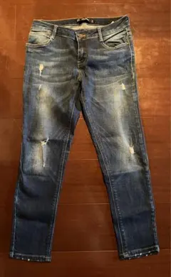 ZARA  ダメージストレッチジーンズパンツ