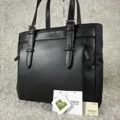 ✨極美品✨タケオキクチ CORDLEY スマートブリーフトートバッグ 黒 A4のサムネイル