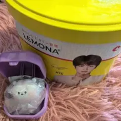 BTS　レモナハート缶♡ジン　 ぷくっとリング♡RJ　2点セット