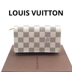 LOUIS VUITTON ヴィトン ダミエ トレゾール N61744 財布 白