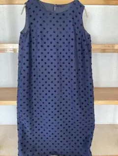 un dix cors 【濃紺】ノースリーブワンピース