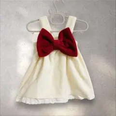 韓国子供服AOSTAリボンビスチェ クリスマス XL