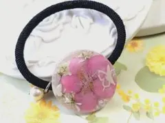 ✿✿✿さくら✿花入りヘアゴム ハンドメイド