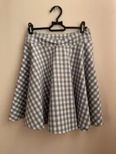 フレアスカート ギンガムチェック