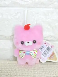 ピンクのクマのマスコット