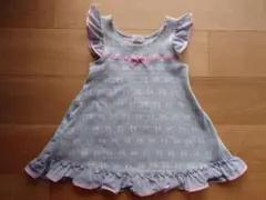 ShirleyTempleシャーリーテンプル フリル リボン付ワンピース グレー