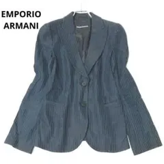 エンポリオアルマーニ　テーラードジャケット　ストライプ　オフィスカジュアル