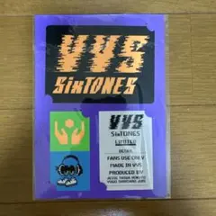 新品未使用】 SixTONES VVS ツアーグッズ ツアーステッカー - メルカリ