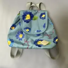 hakka kids 花柄 リュック ブルーのサムネイル