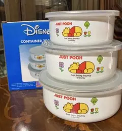 Disney くまのプーさん ホーロー保存容器 3個セットのサムネイル
