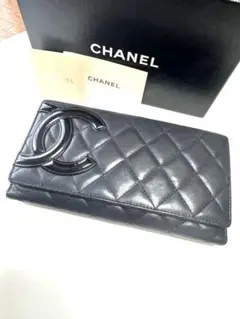 CHANEL カンボンライン長財布