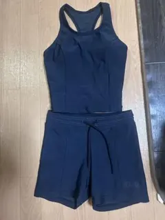 ネイビー セパレート水着 タンクトップ＆ショートパンツ