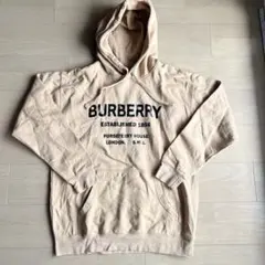 BURBERRY ロゴプリント プルオーバー パーカー ベージュのサムネイル