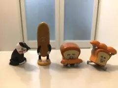 パンどろぼう＆パンどろぼうとなぞのフランスパン バスボール 計4体