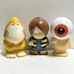ゲゲゲの鬼太郎 みずでっぴゅー 水鉄砲 ソフビ 人形 3個まとめ 当時物 ゲゲゲの鬼太郎 みずでっぴゅー 水鉄砲 ソフビ 人形 3個まとめ 当時物