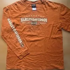 HARLEY-DAVIDSON ロングスリーブTシャツ オレンジ XL